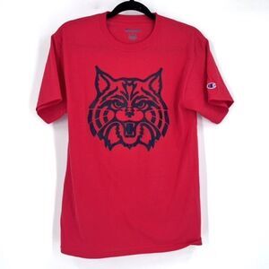 Champion Authentic Men's Athleticwear T-shirt Crewneck Graphic Tiger Red Small